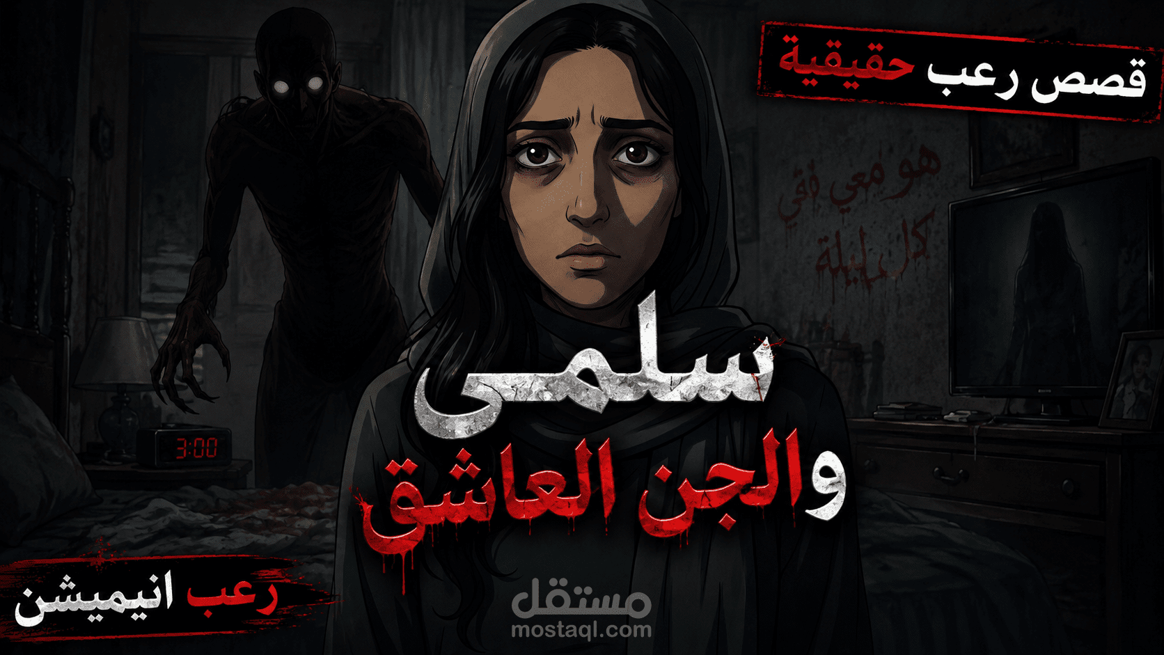 فيديو رسوم متحركة لقناة يوتيوب - سلمي و الجن