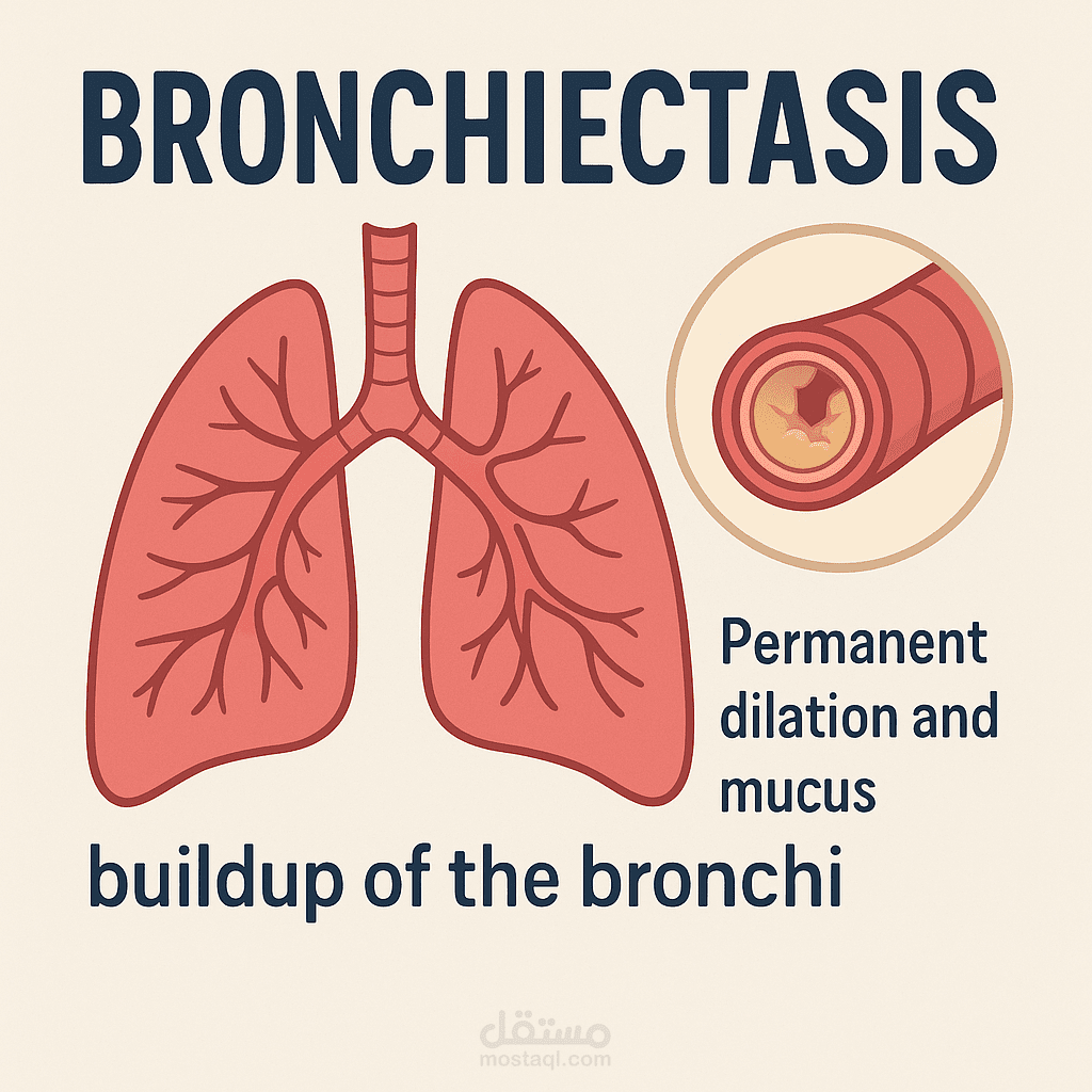 تلخيص مرض Bronchiectasis