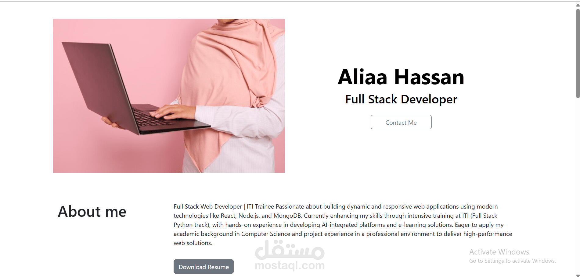 موقعي الشخصي التعريفي