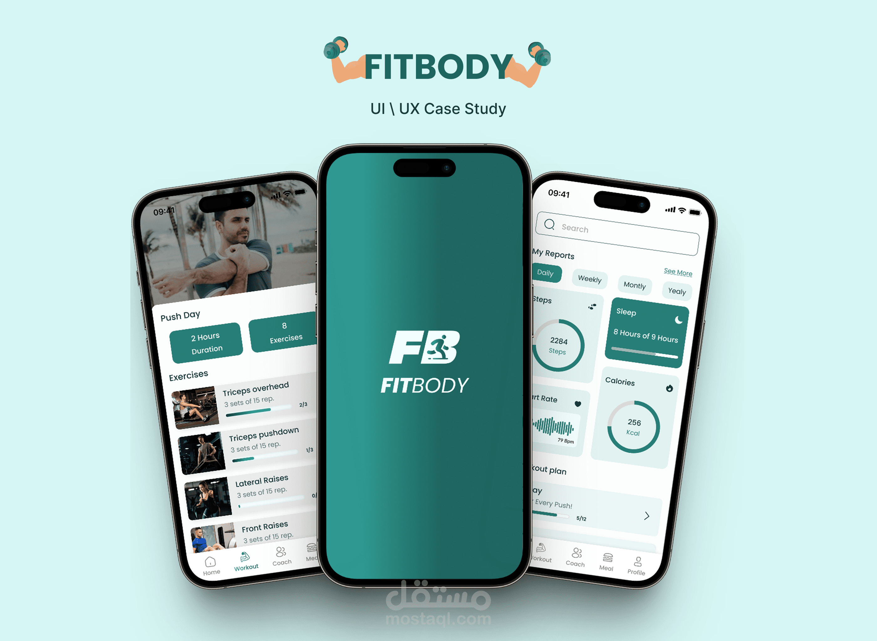 تطبيق رياضة وصحة بدنية-Fitness Mobile App