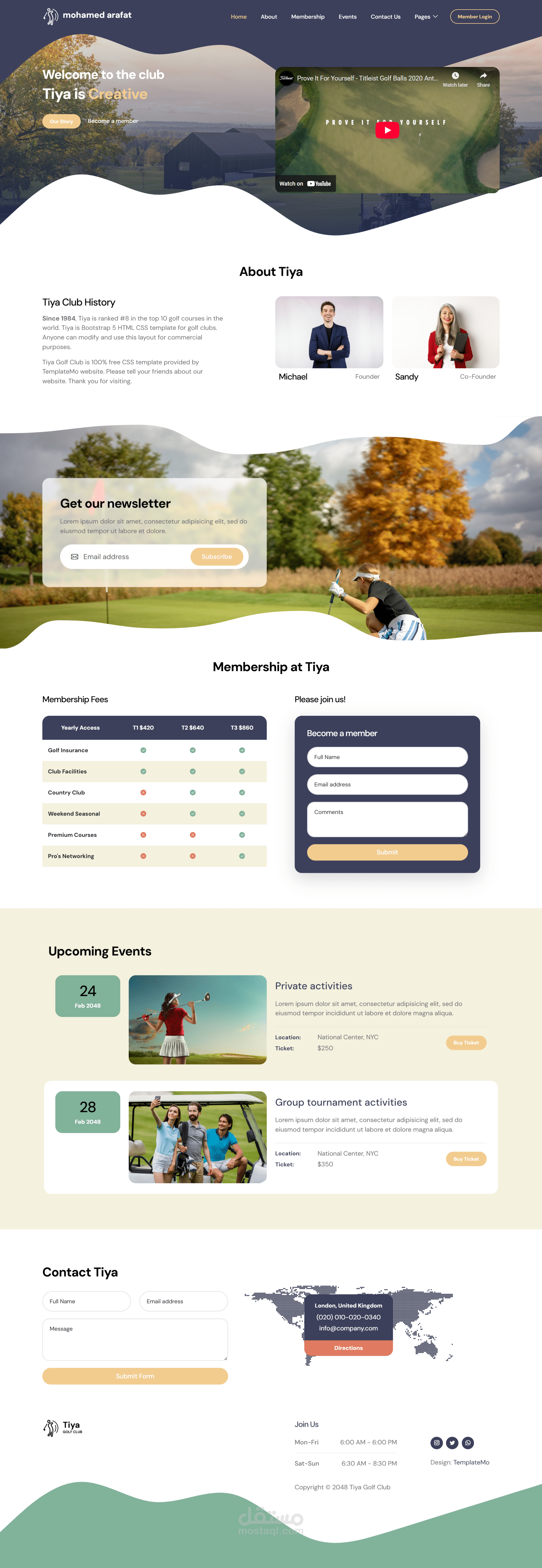 Equestrian Club Membership Website