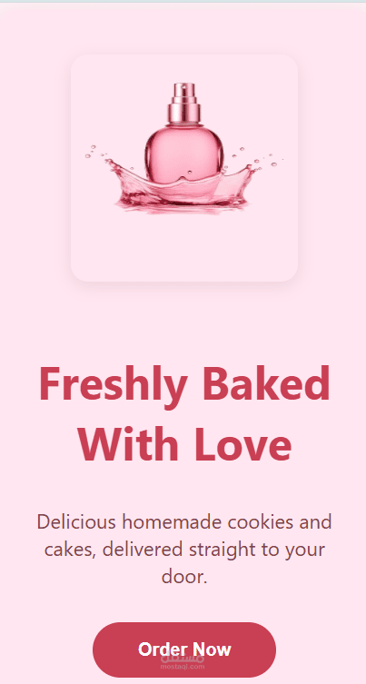 Modern HTML & CSS Landing Page for Perfume Product Promotion