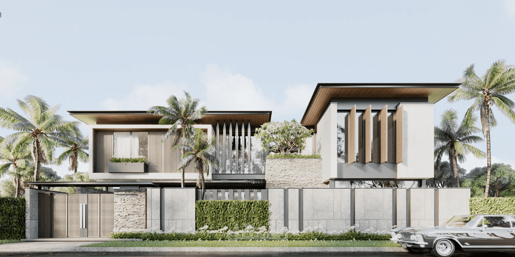 تصميم واجهه فيلا معماريه modern