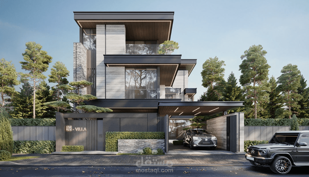 تصميم واجهه منزل [modern]