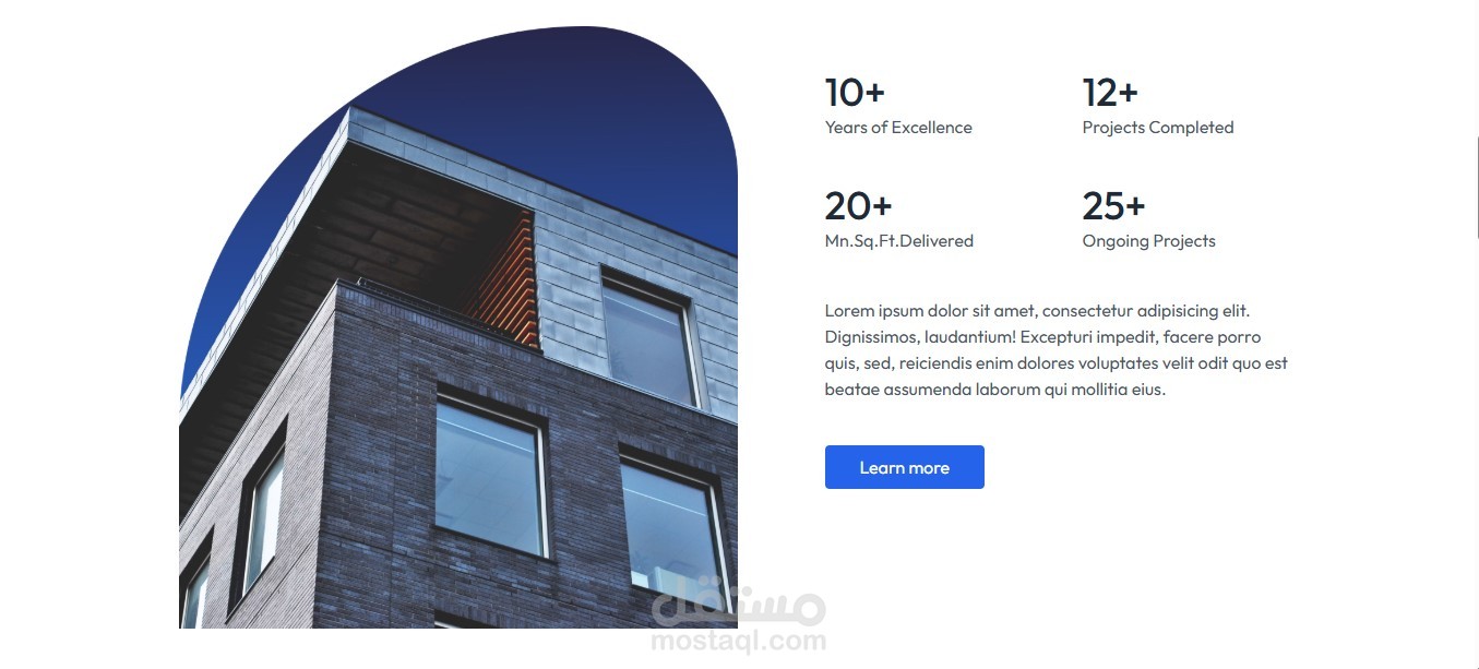 تصميم وتطوير واجهة موقع عقارات باستخدام React وTailwind CSS