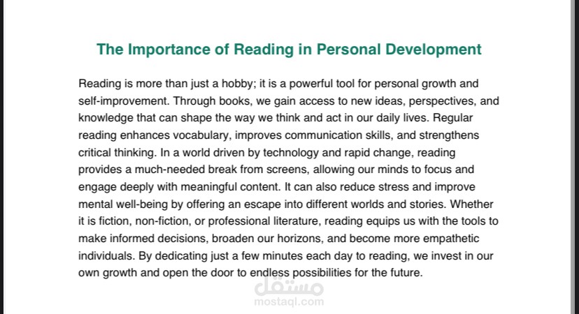 Professional Article Writing in English