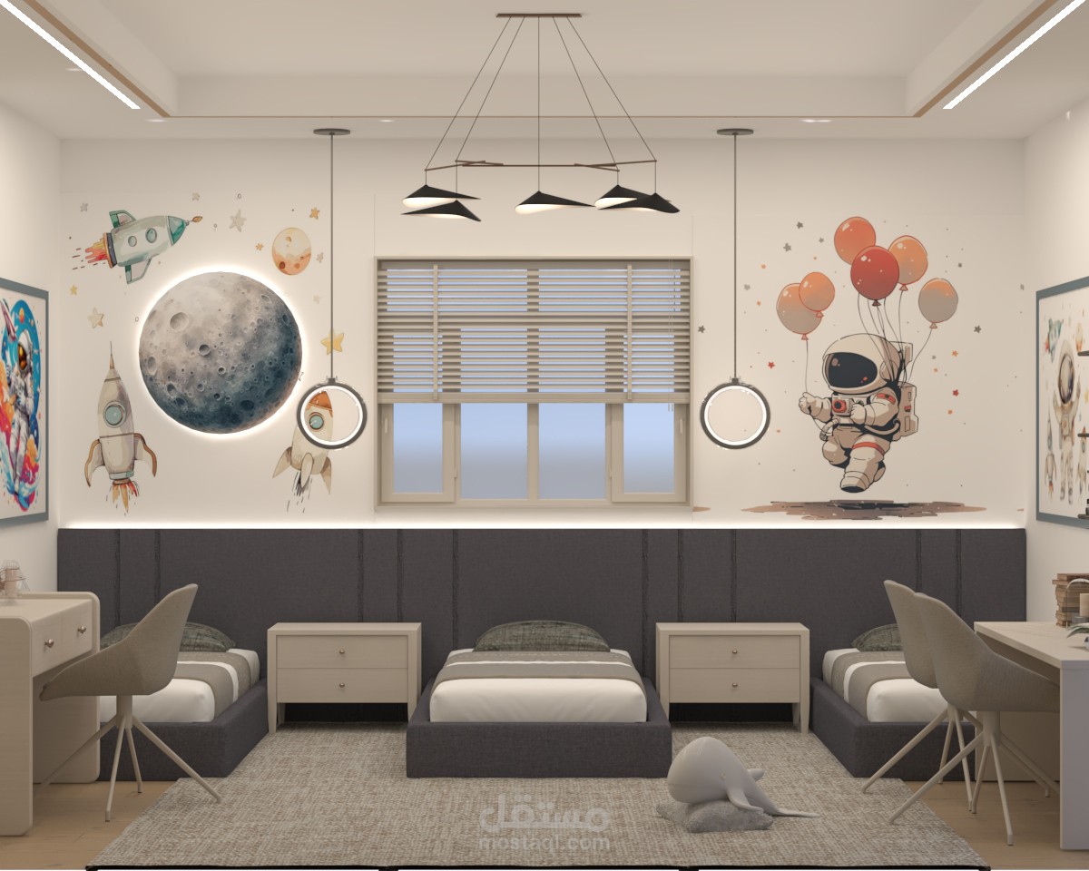 غرفه اطفال 3 سرير