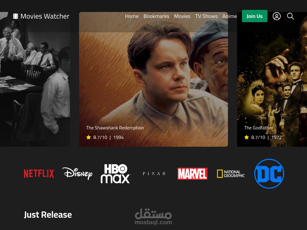 تطبيق متابعة الأفلام - Movies Watcher App