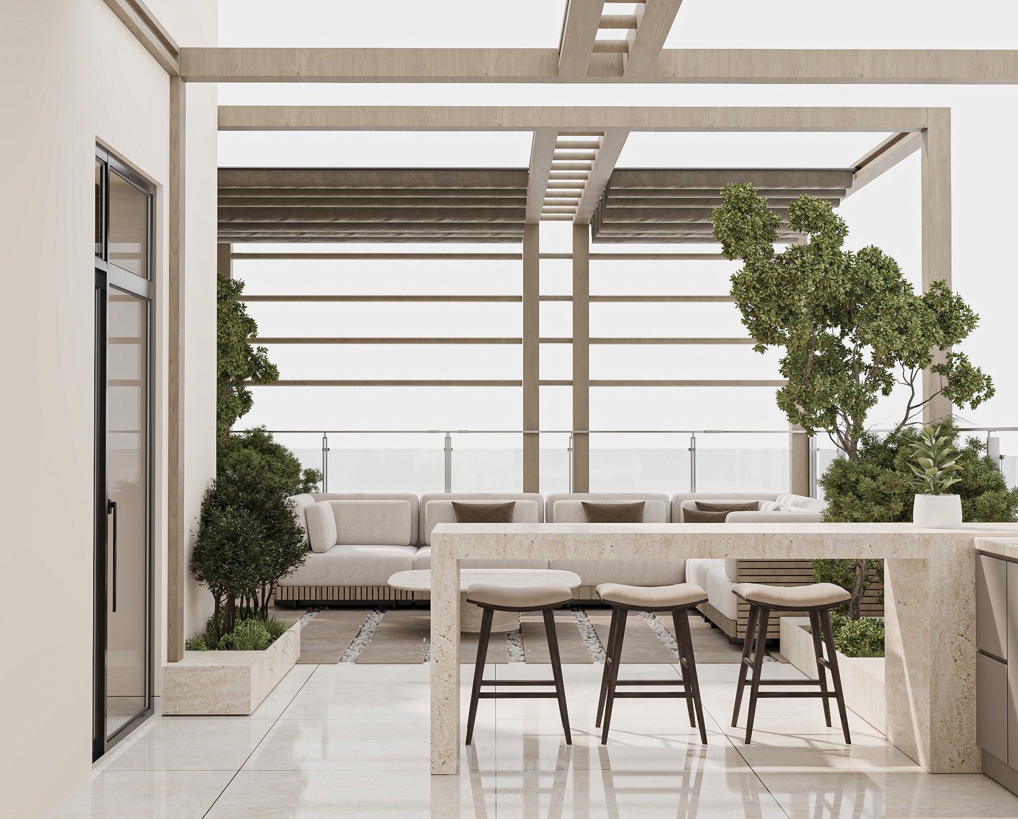 family corner & roof garden/KSA