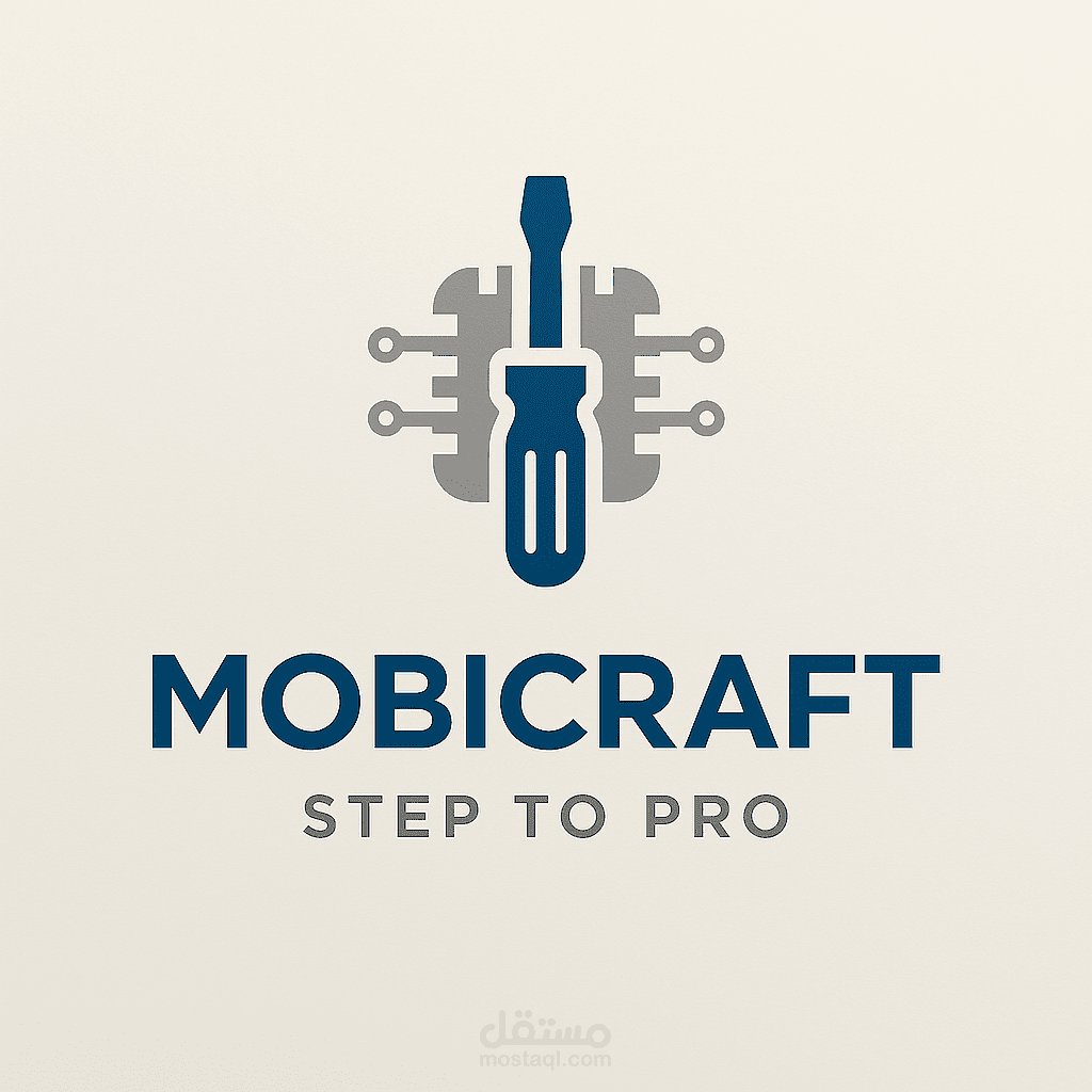 شعار لمشروع صيانة الهواتف – MOBICRAFT