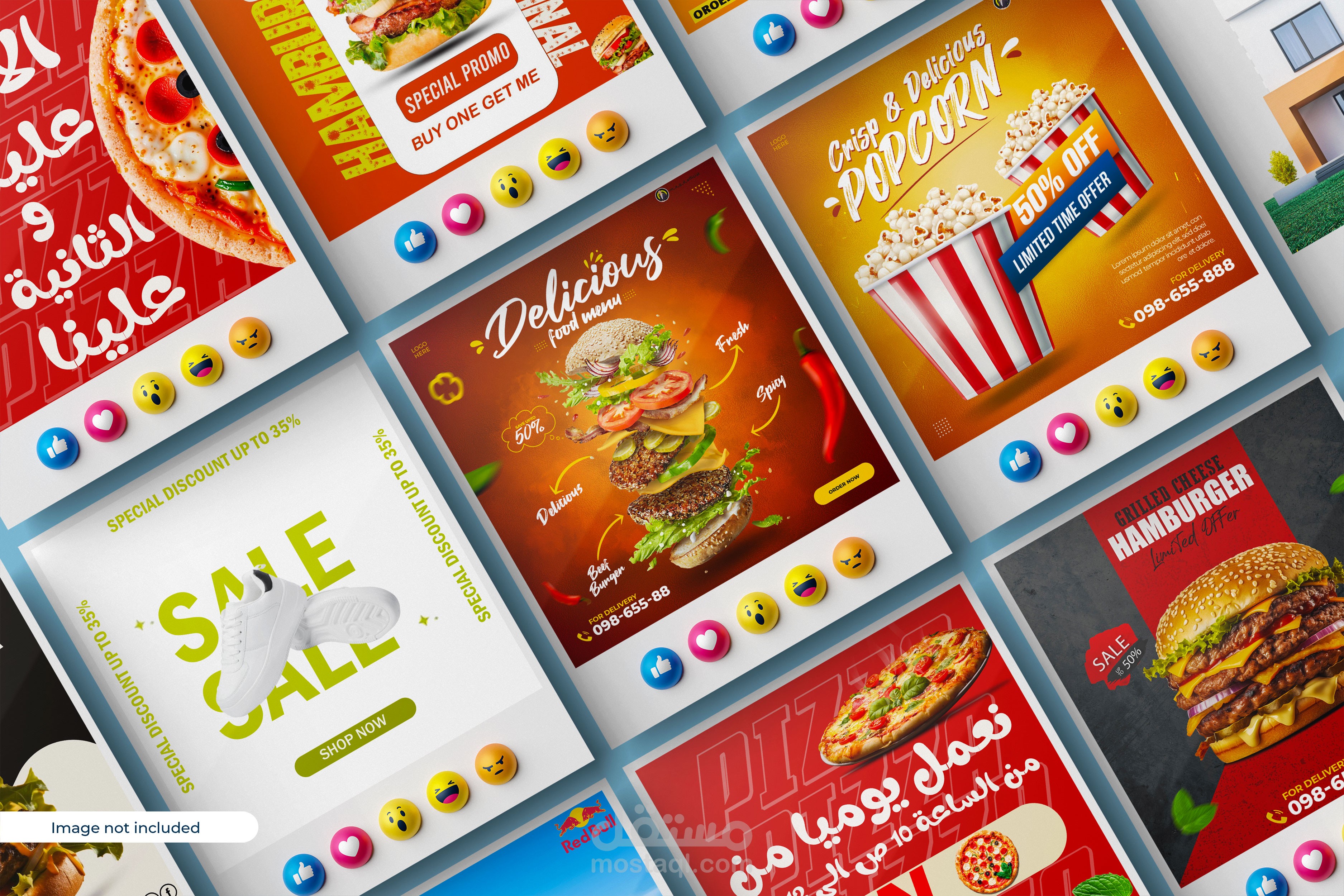 حوّل مبيعات مطعمك بتصاميم سوشيال ميديا احترافية تخطف الأنظار