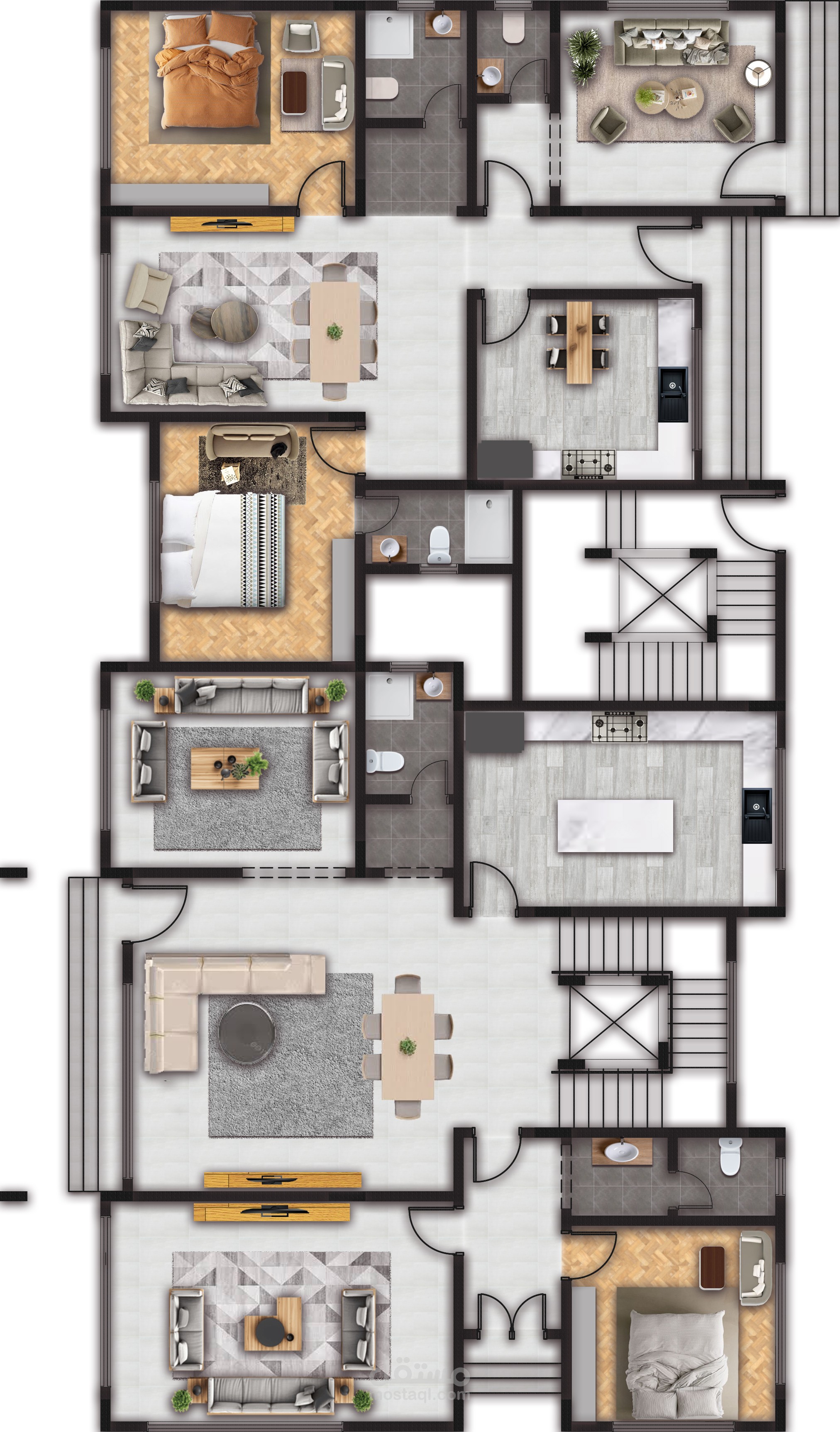 Modern & New Classic Interior Design Project