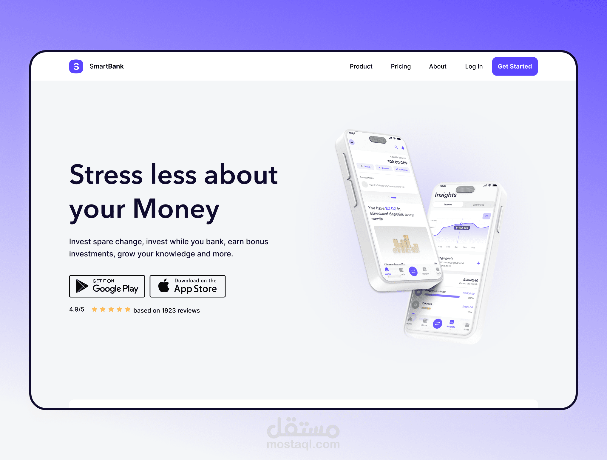 Smart Bank Landing Page