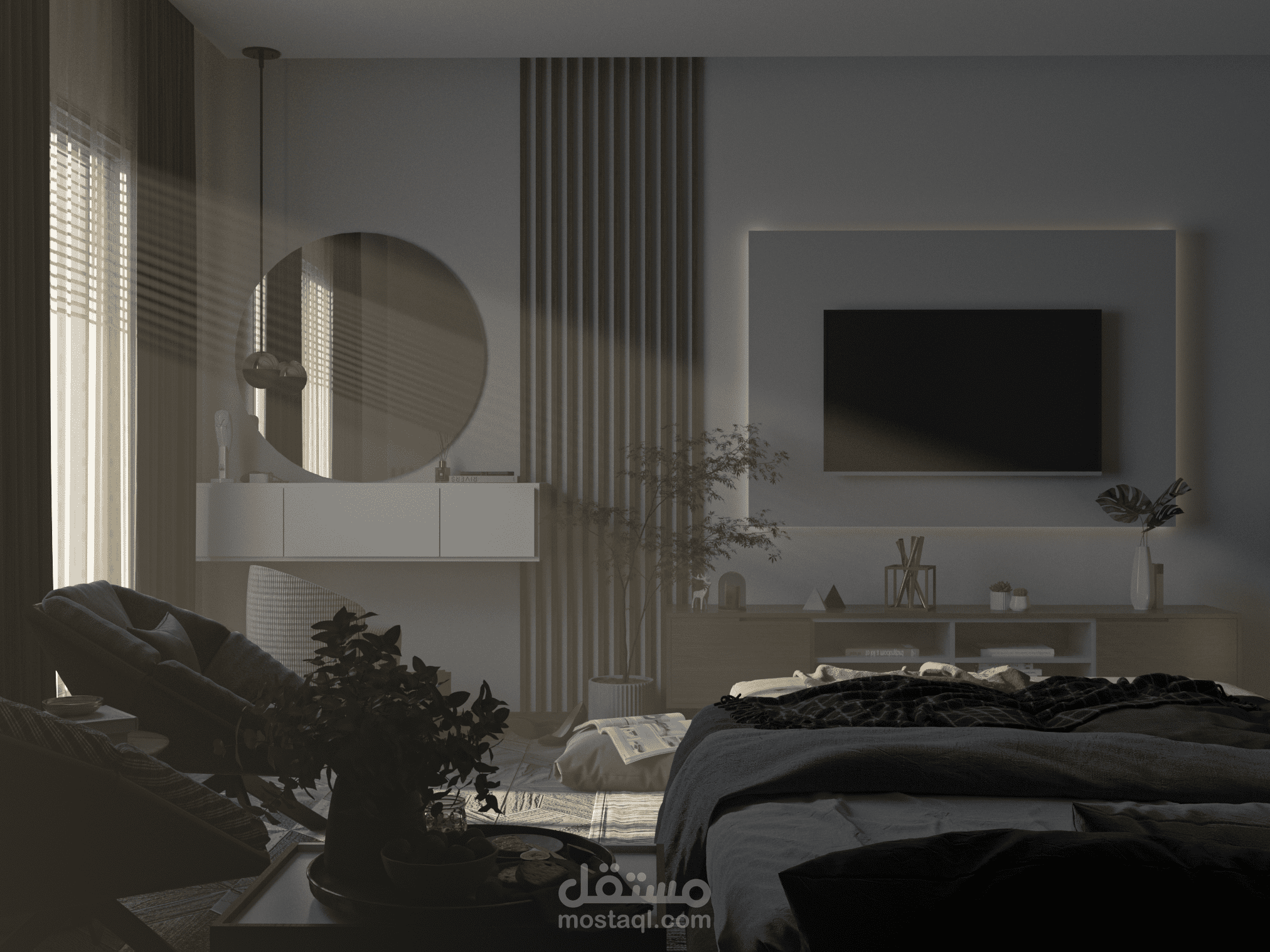 تصميم واظهار مخططات معمارية ومشاهد تصميم داخلي ....Interior Visualization