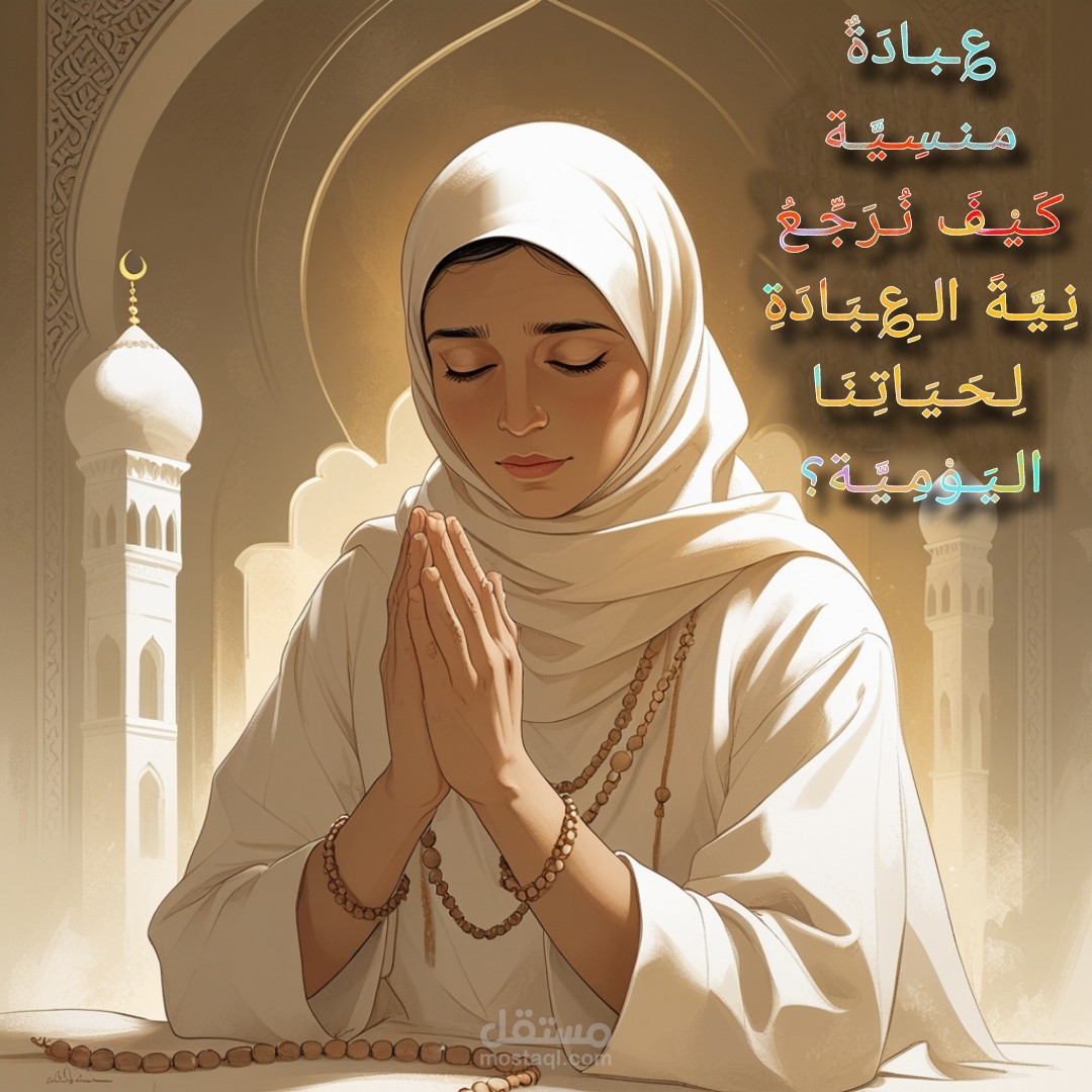 مقال ديني: عبادة منسية – كيف نرجع نية العبادة لحياتنا اليومية؟