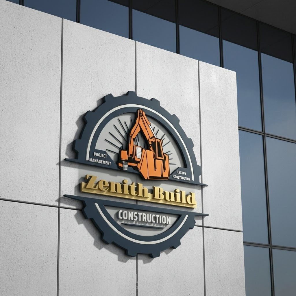 تصميم هوية بصرية لشركات المقاولات وإدارة المشاريع (Construction & Project Management)