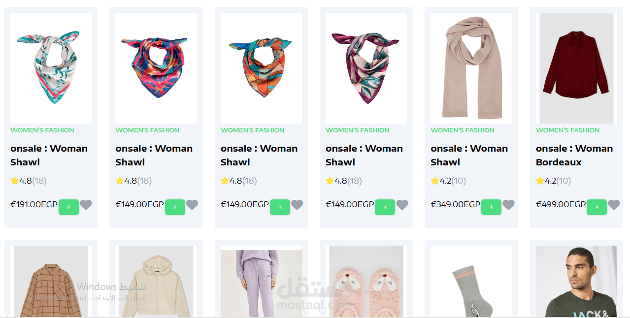e-commerce project , i have done this project by using html css tailwind and angular framework it is a website for shopping