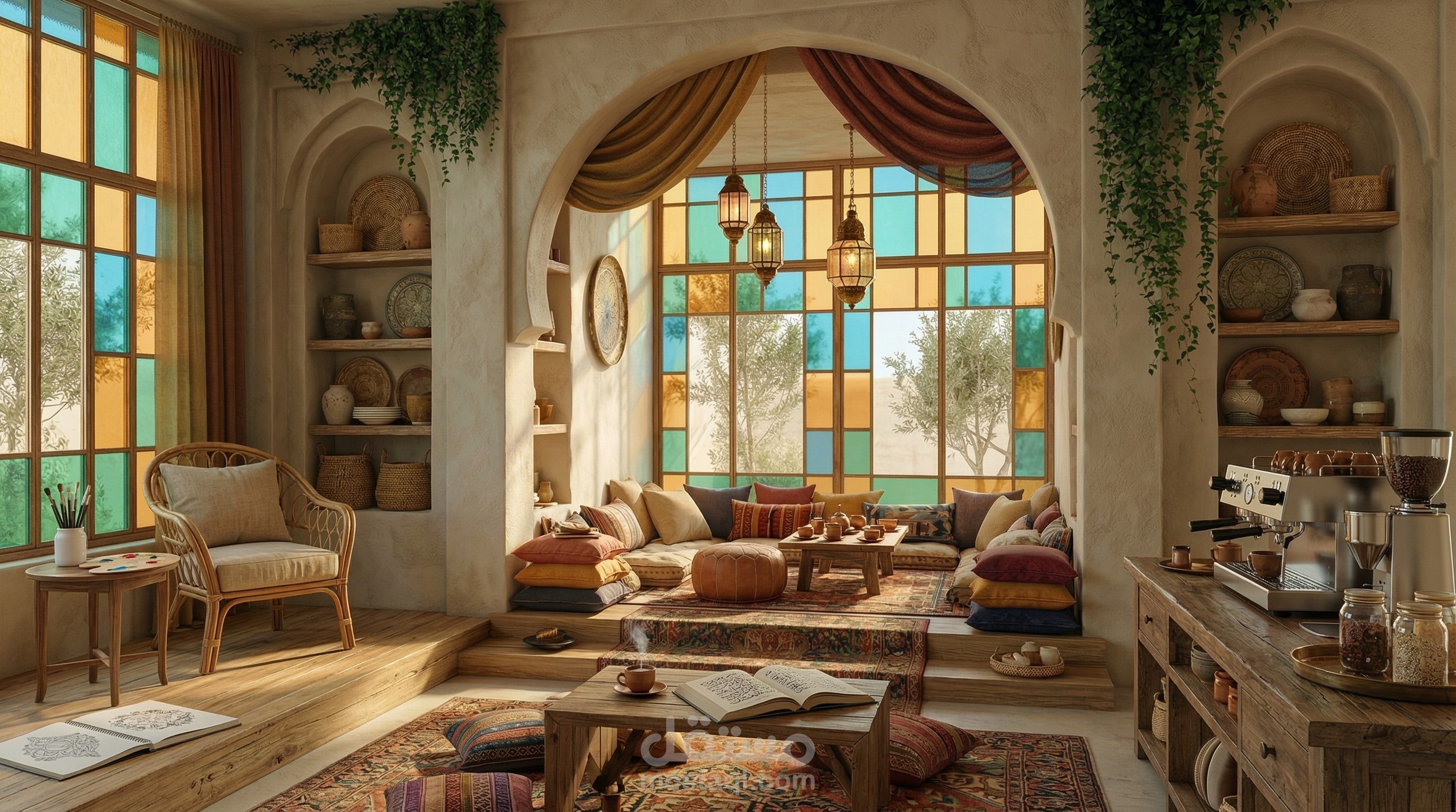 The Artist’s Boho-Moroccan Studio