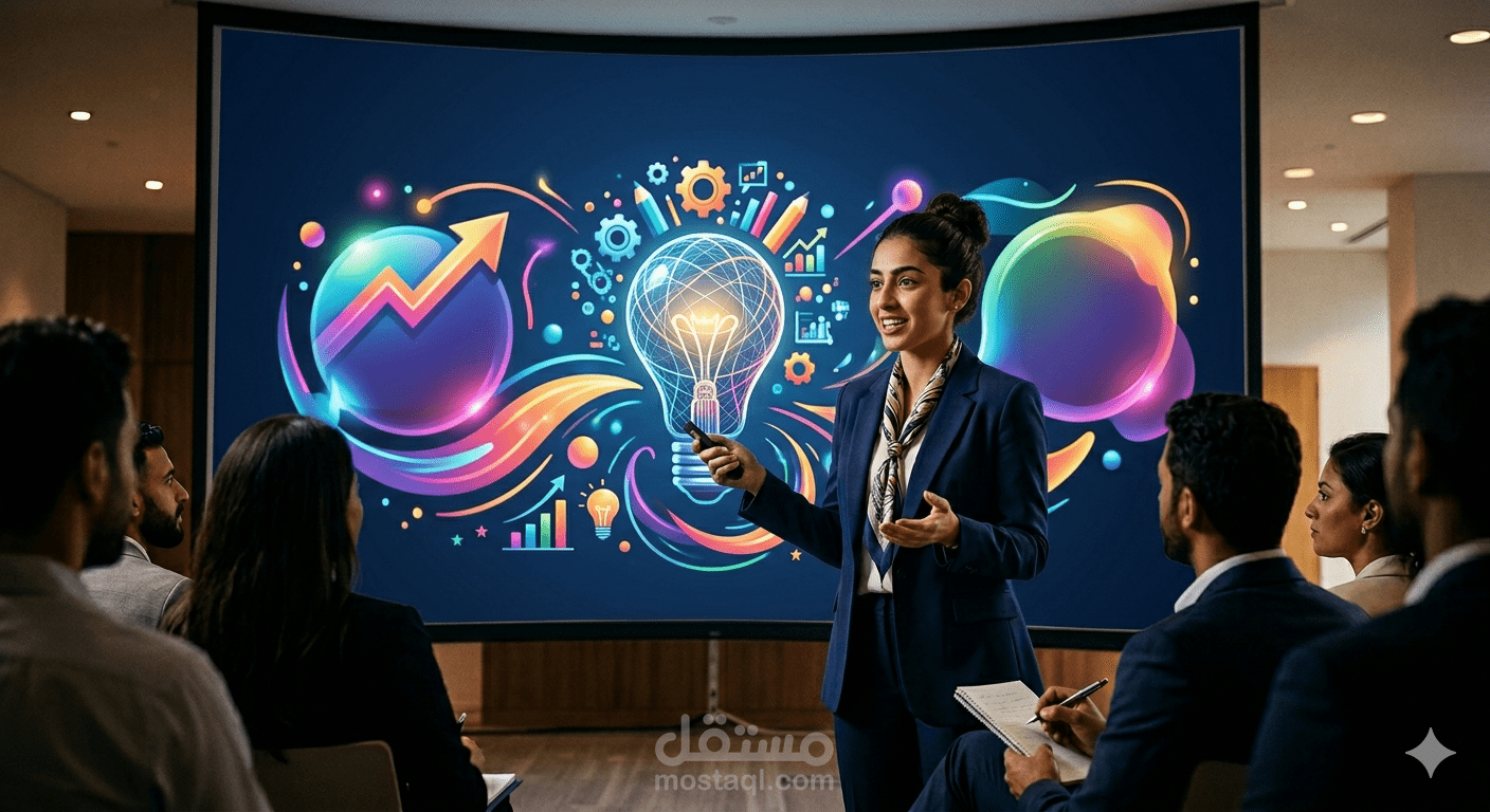 تصميم وكتابة عروض تقديمية
