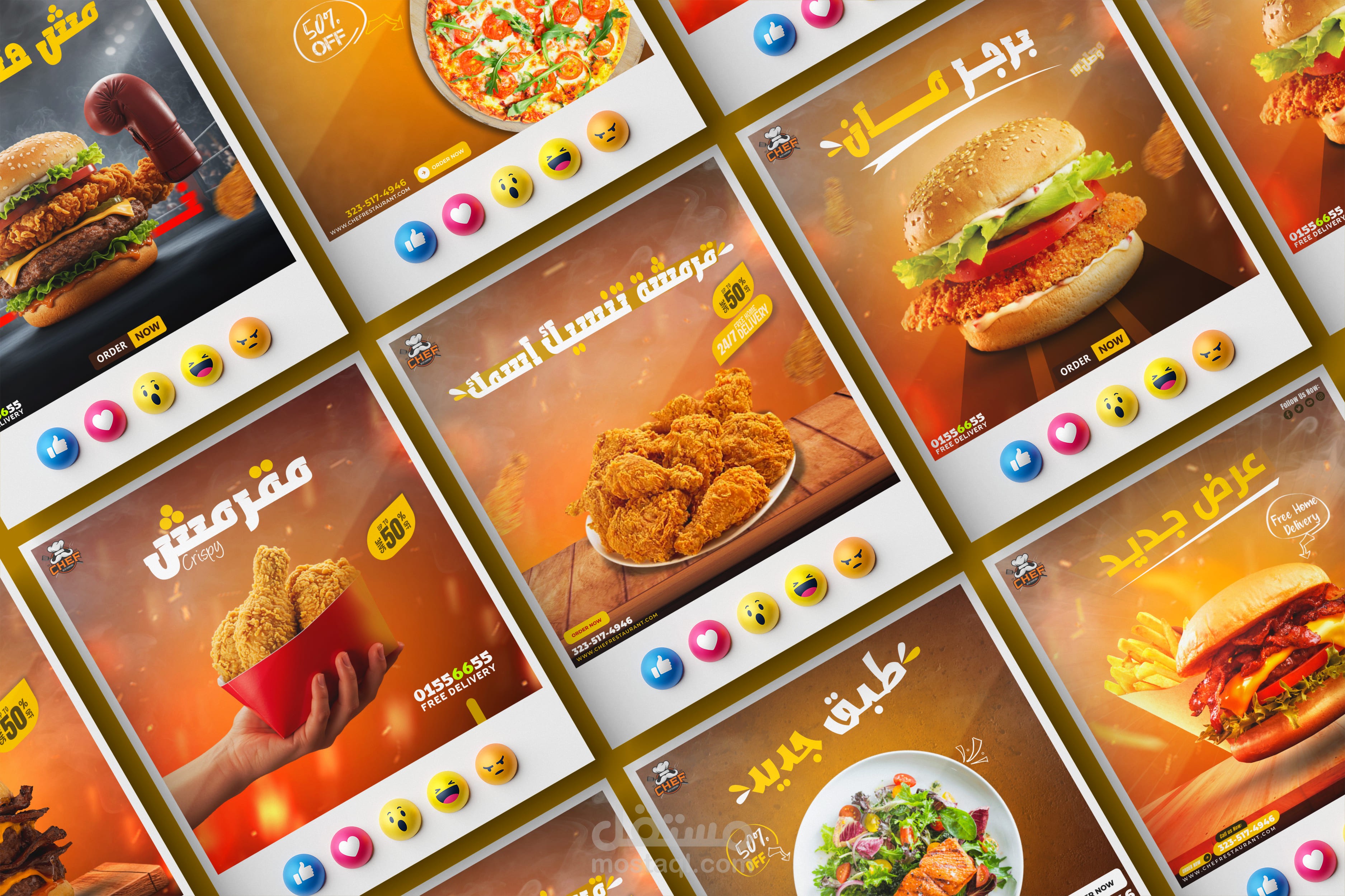 تصميمات سوشيال ميديا احترافية