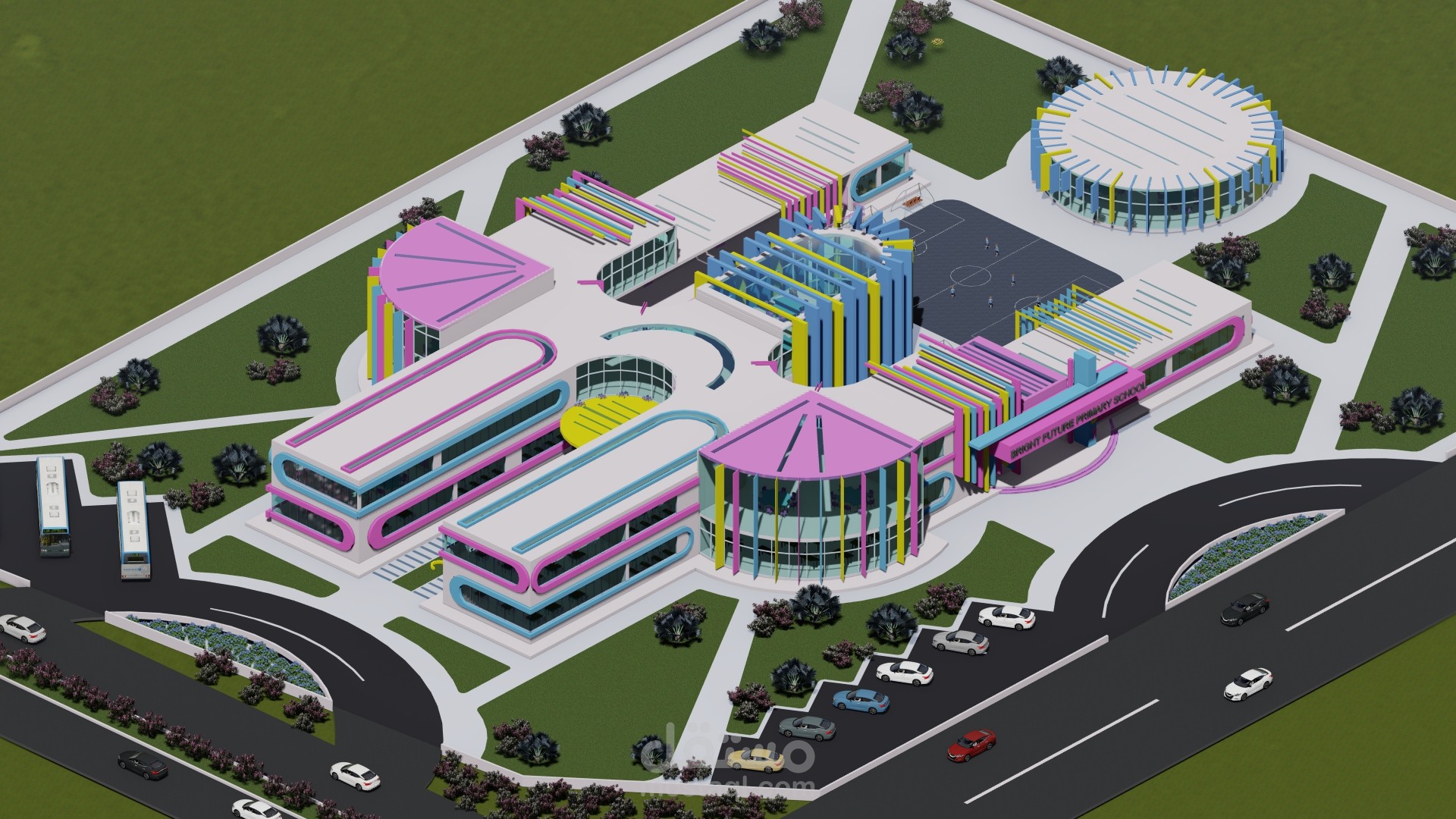 School Design Using 3D Architectural Modeling Techniques