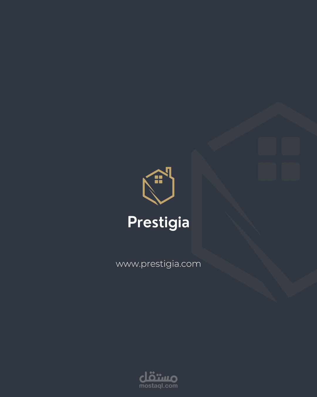 تصميم هوية بصرية كاملة لوكالة عقارية – Prestigia