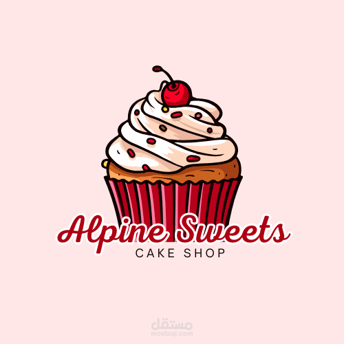 تصميم الهوية البصرية وإعلانات رقمية لمتجر الحلويات السويسرية Alpine Sweets