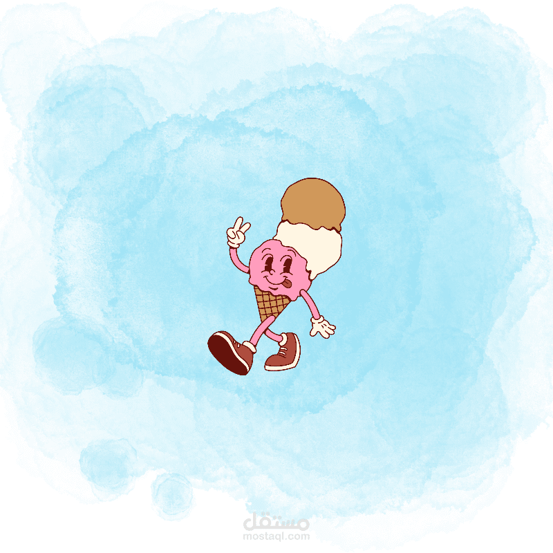 تصميم هوية بصرية وقائمة Menu احترافية لعلامة Ice Cream & Desserts