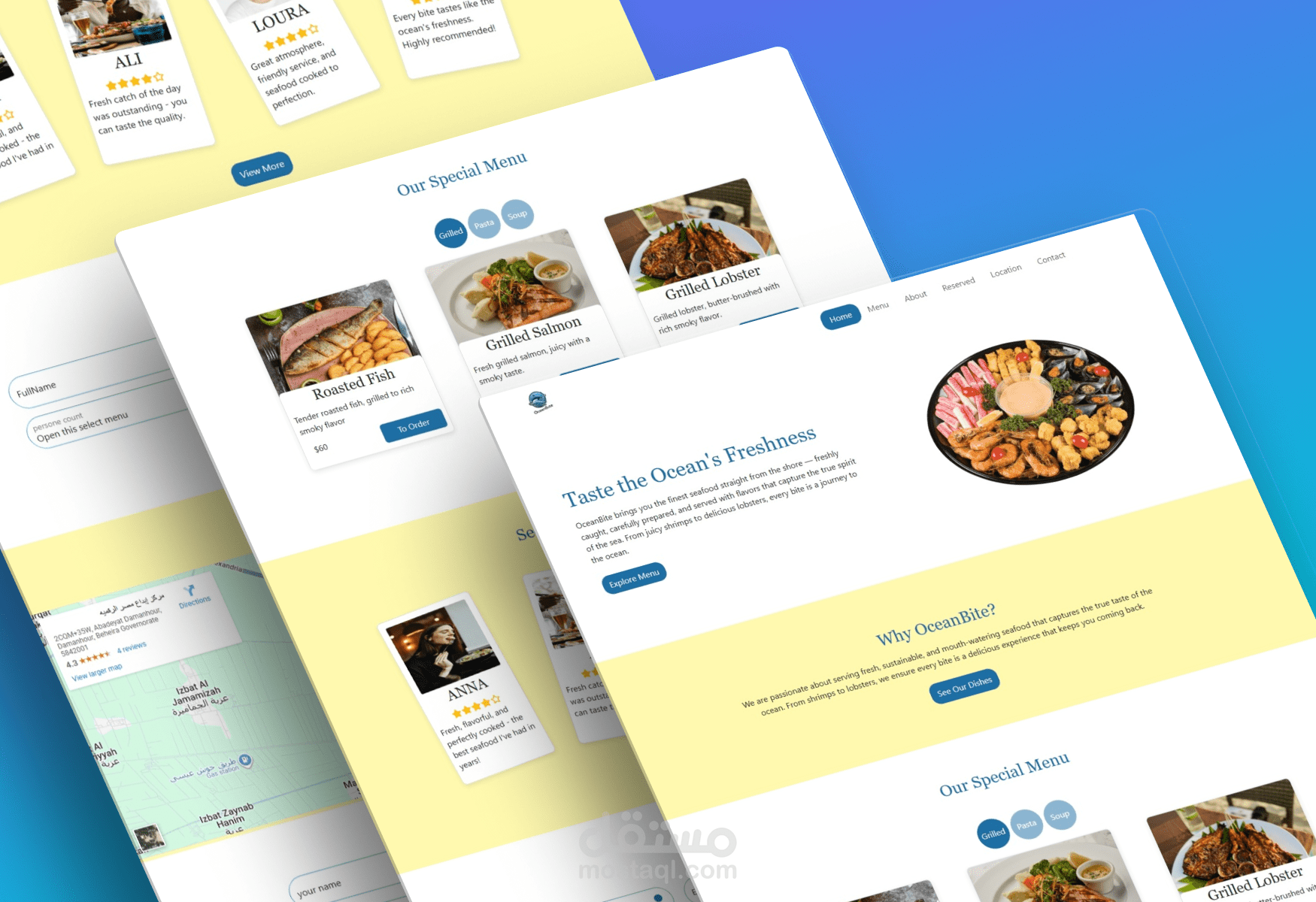تحويل تصميم Figma or PSD إلى موقع ويب تفاعلي عصري باستخدام HTML, CSS, Bootstrap, JavaScript