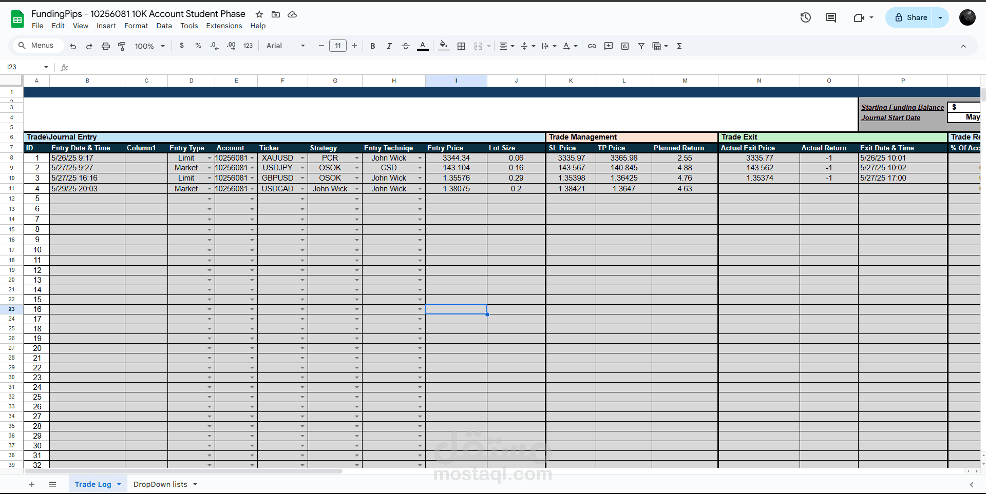 Trading Journal