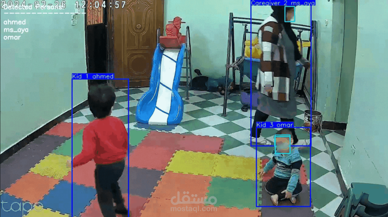 نظام التعرف والتتبع اللحظي بالأذكاء الاصطناعي (Real-Time Recognition & Tracking)