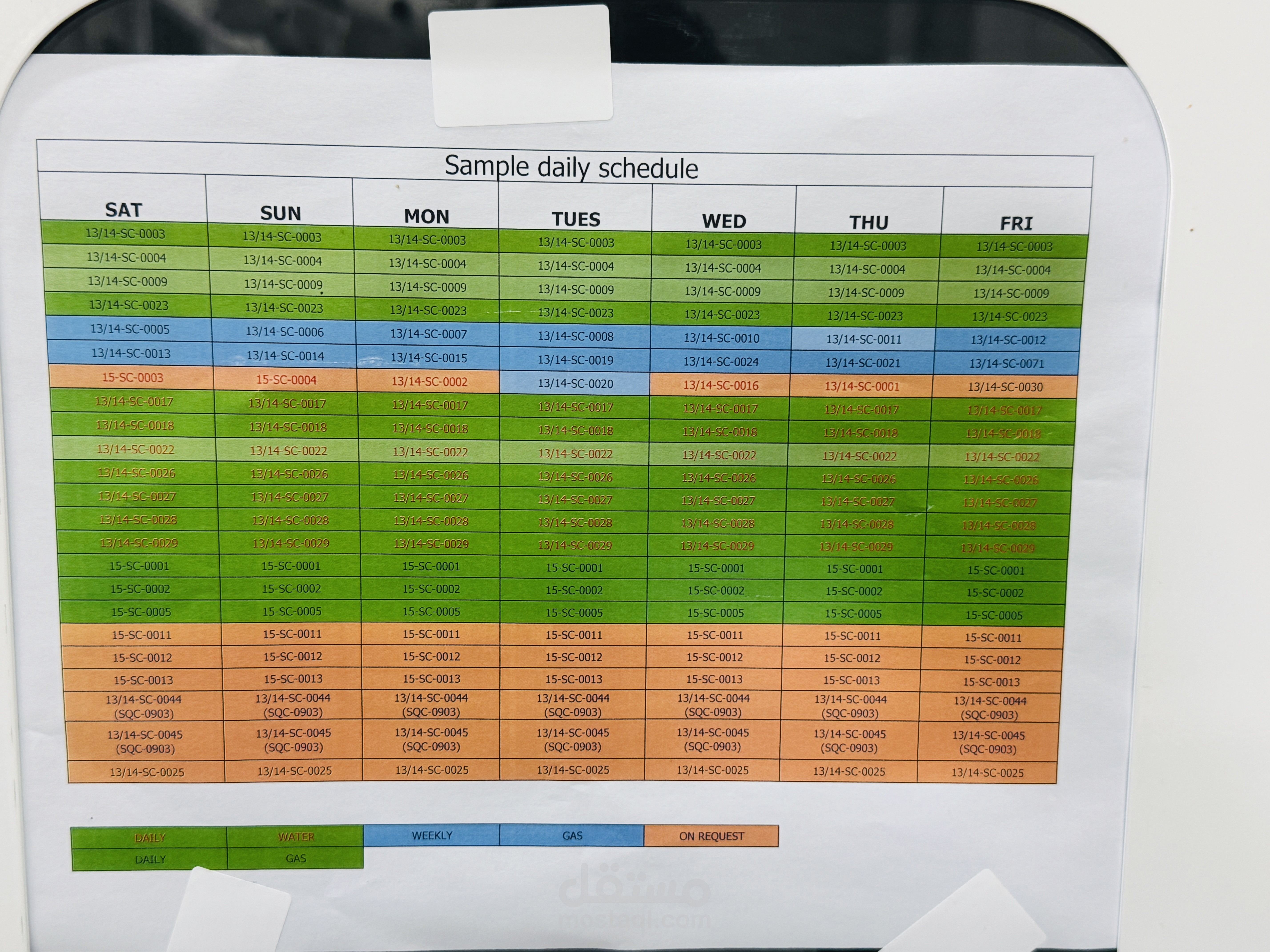 Excel sheet