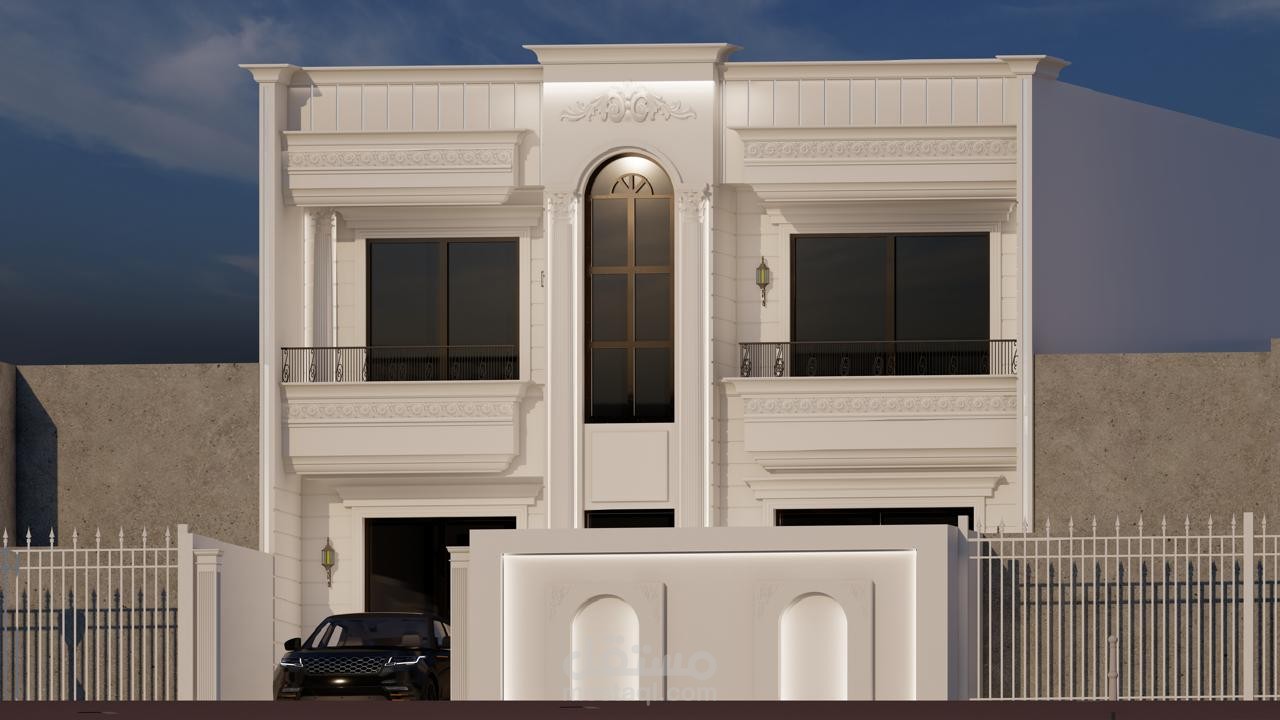 تصميم واجهة كلاسيكية