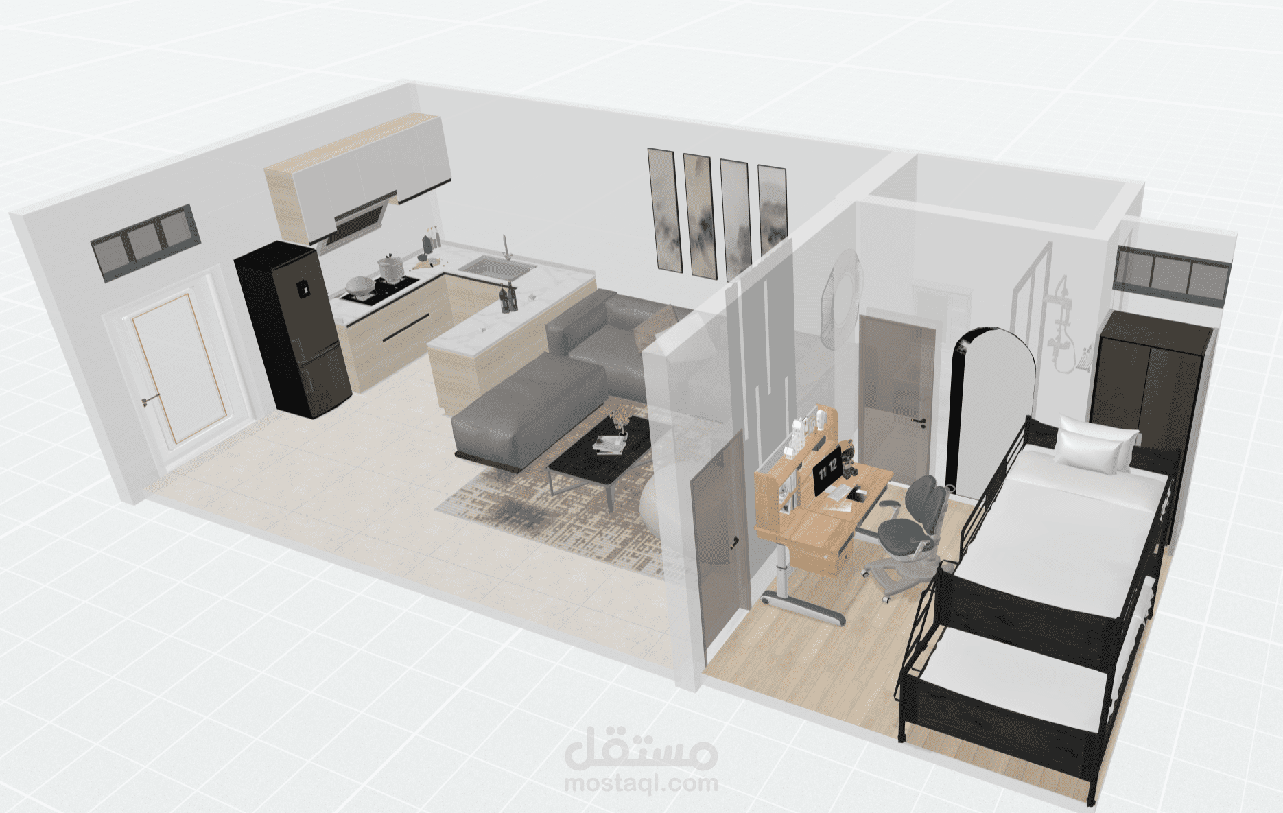 تصميم داخلي لوحدات سكنية