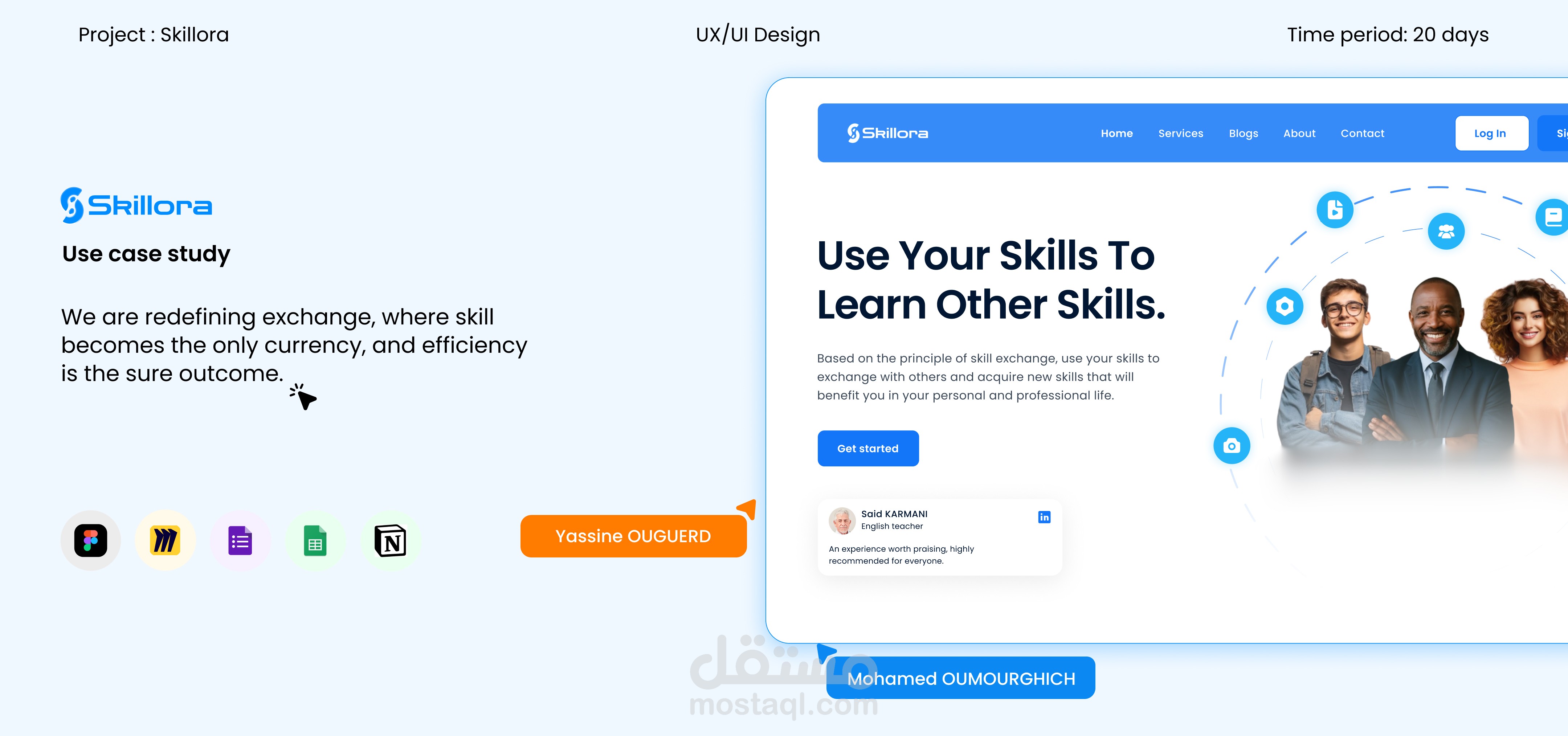 دراسة حالة منصة التعليم التبادلي Skillora