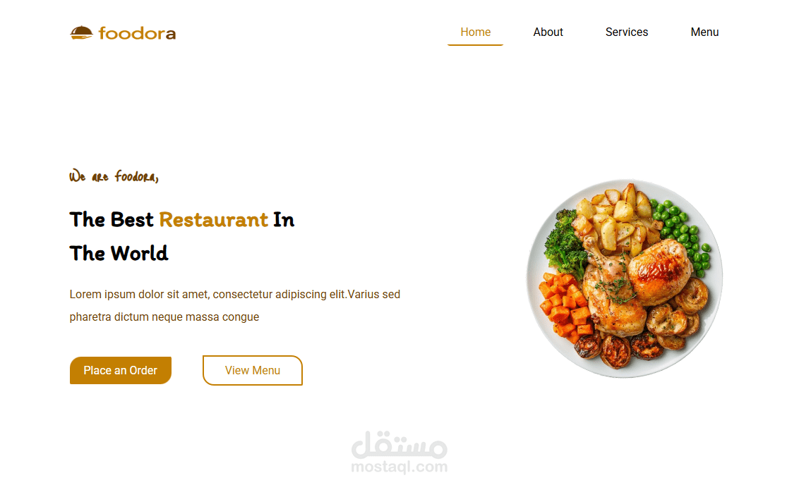 Fooder-Resturant Website