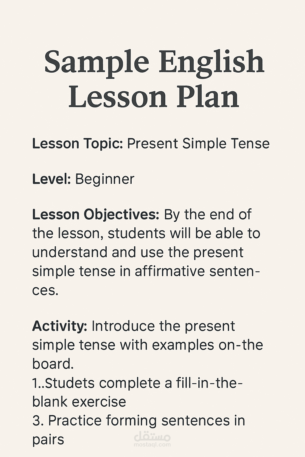 Lesson plan