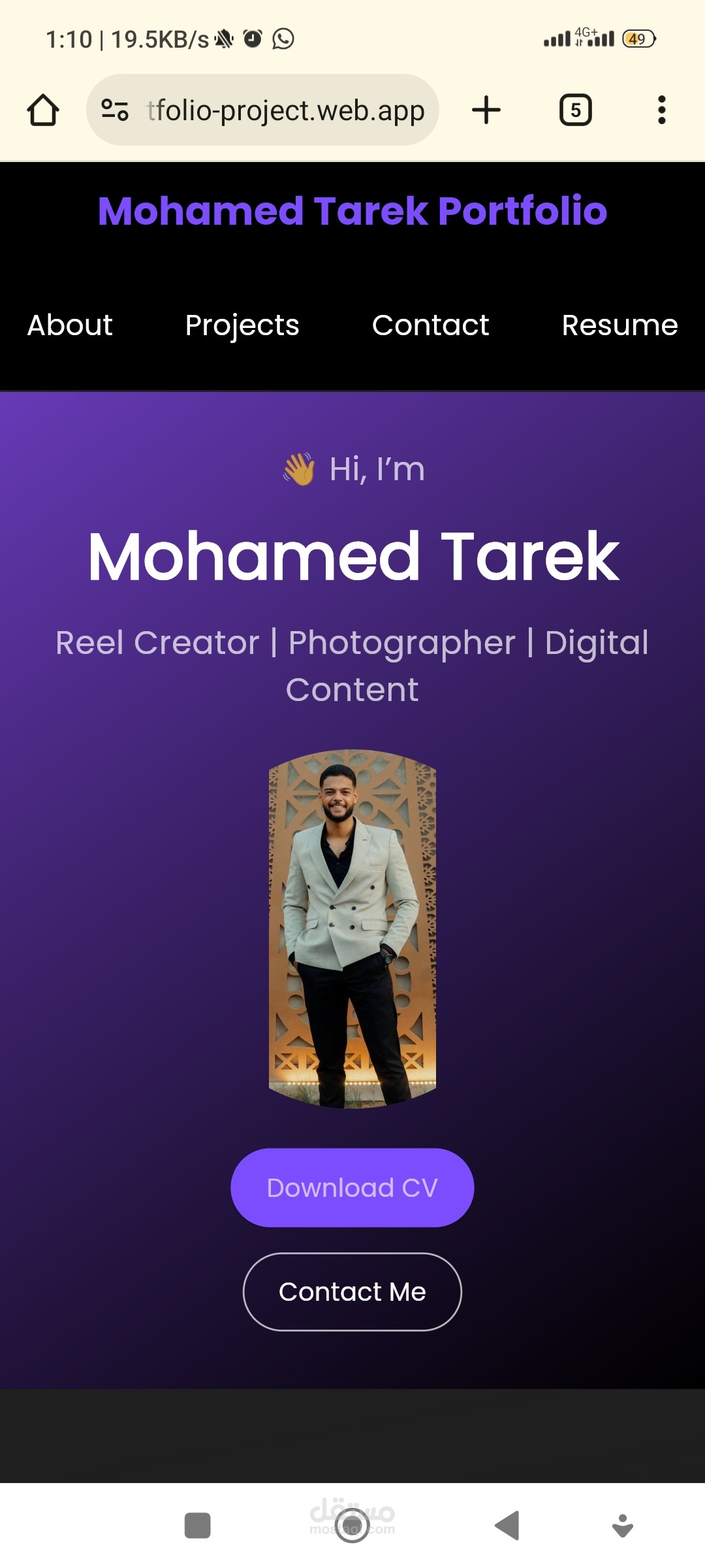 Portfolio for reel Creator