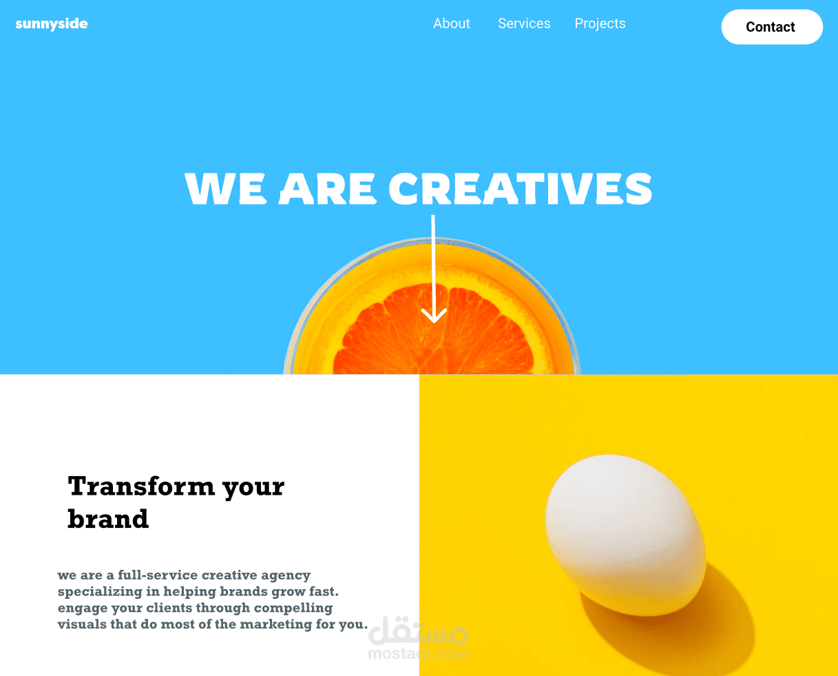 نموذج لتصميم واجهة المستخدم على Figma