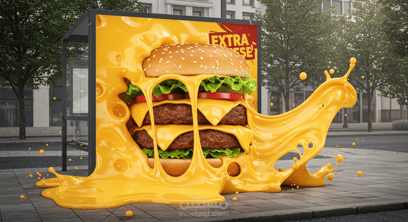 تصميم منتج احترافى لبرجر