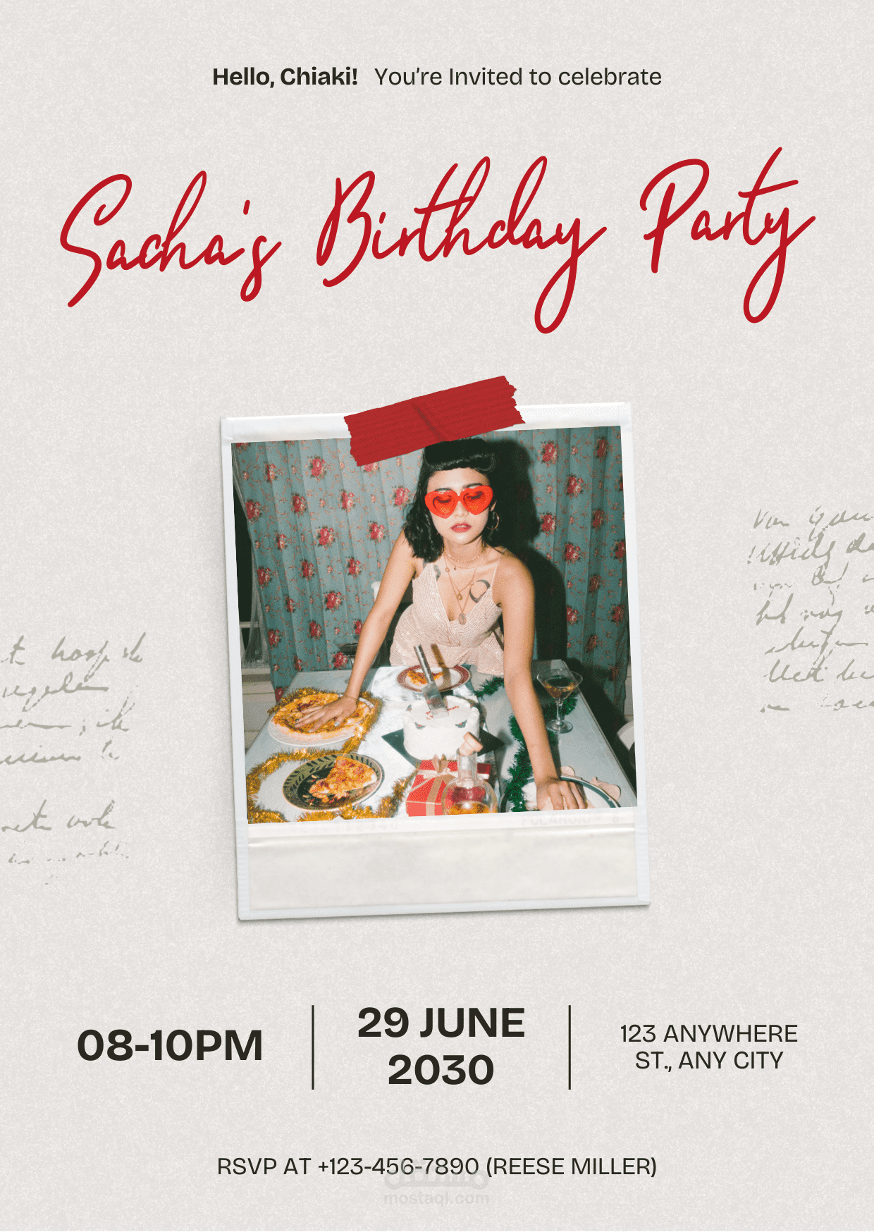 Birthday invitation