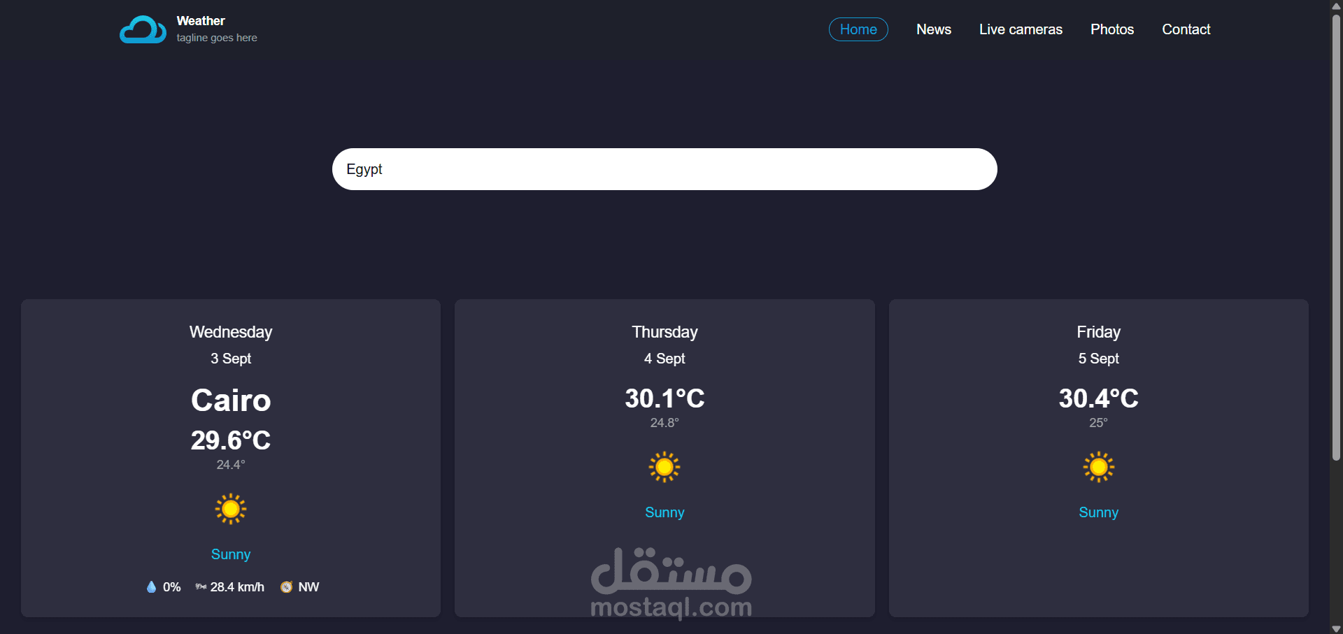 Weather website