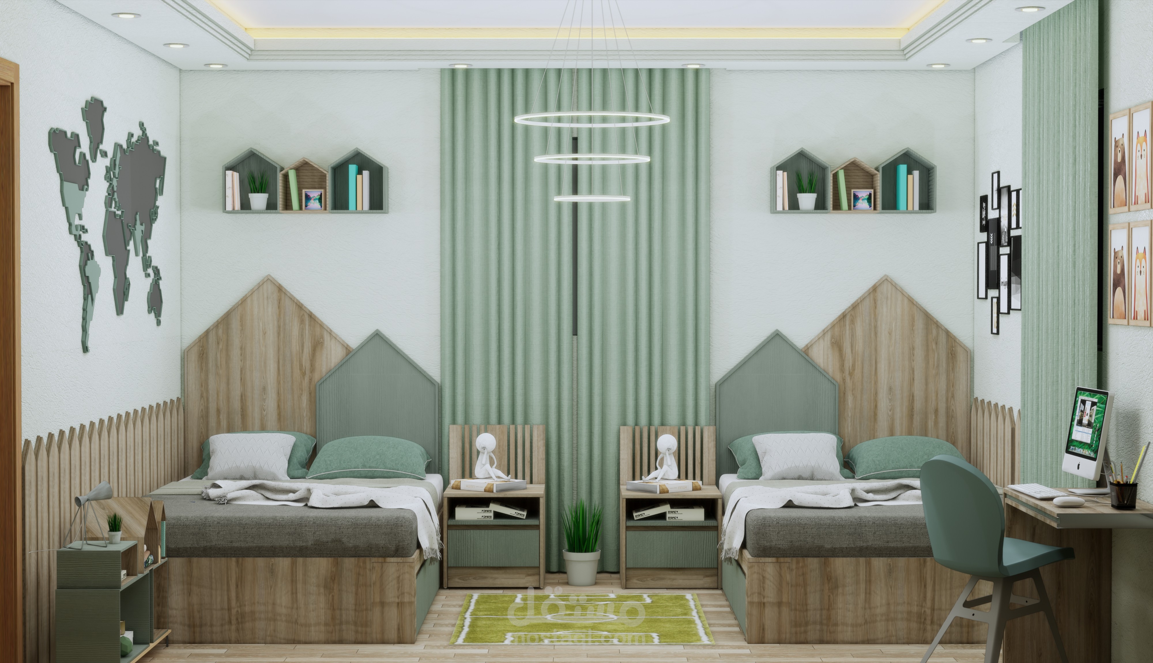 تصميم داخلي لغرفة نوم اطفال