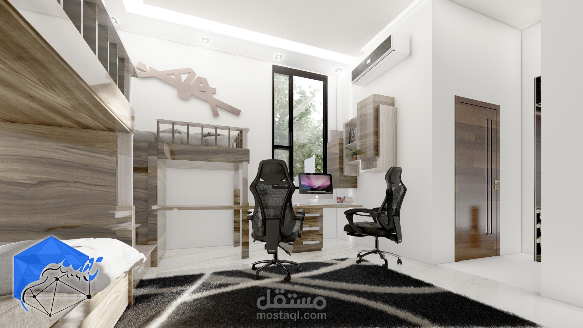 تصميم غرفة نوم اطفال مودرن  -السعودية