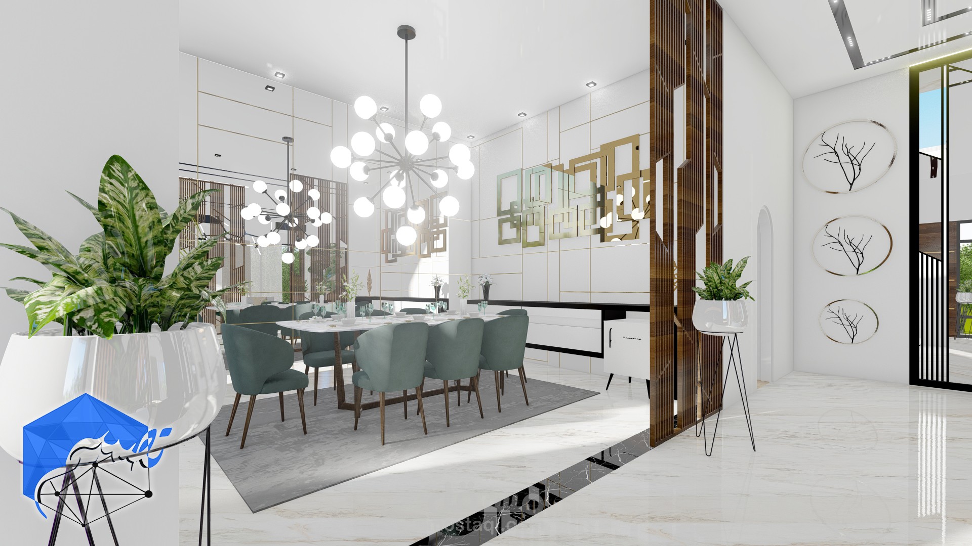 تصميم غرفة طعام مودرن مدينة جدة -السعودية