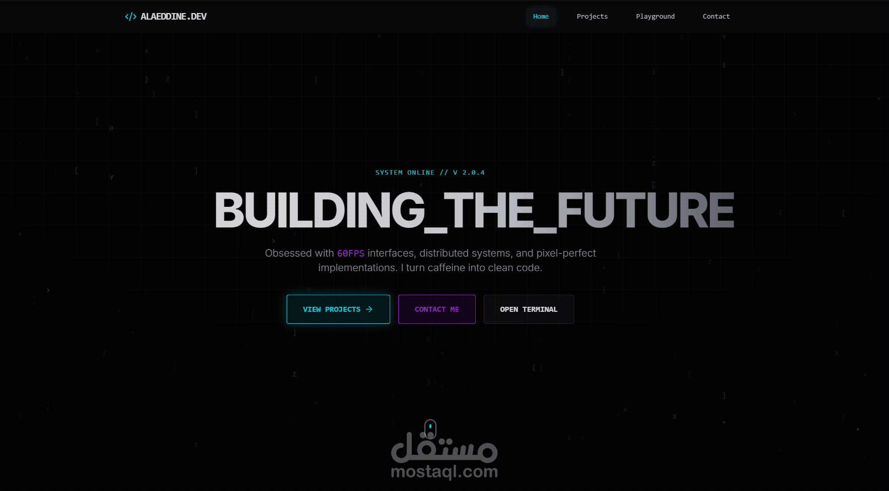 Insane - Portfolio for devlopers