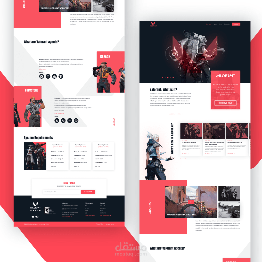 VALORANT - Website Redesign Concept