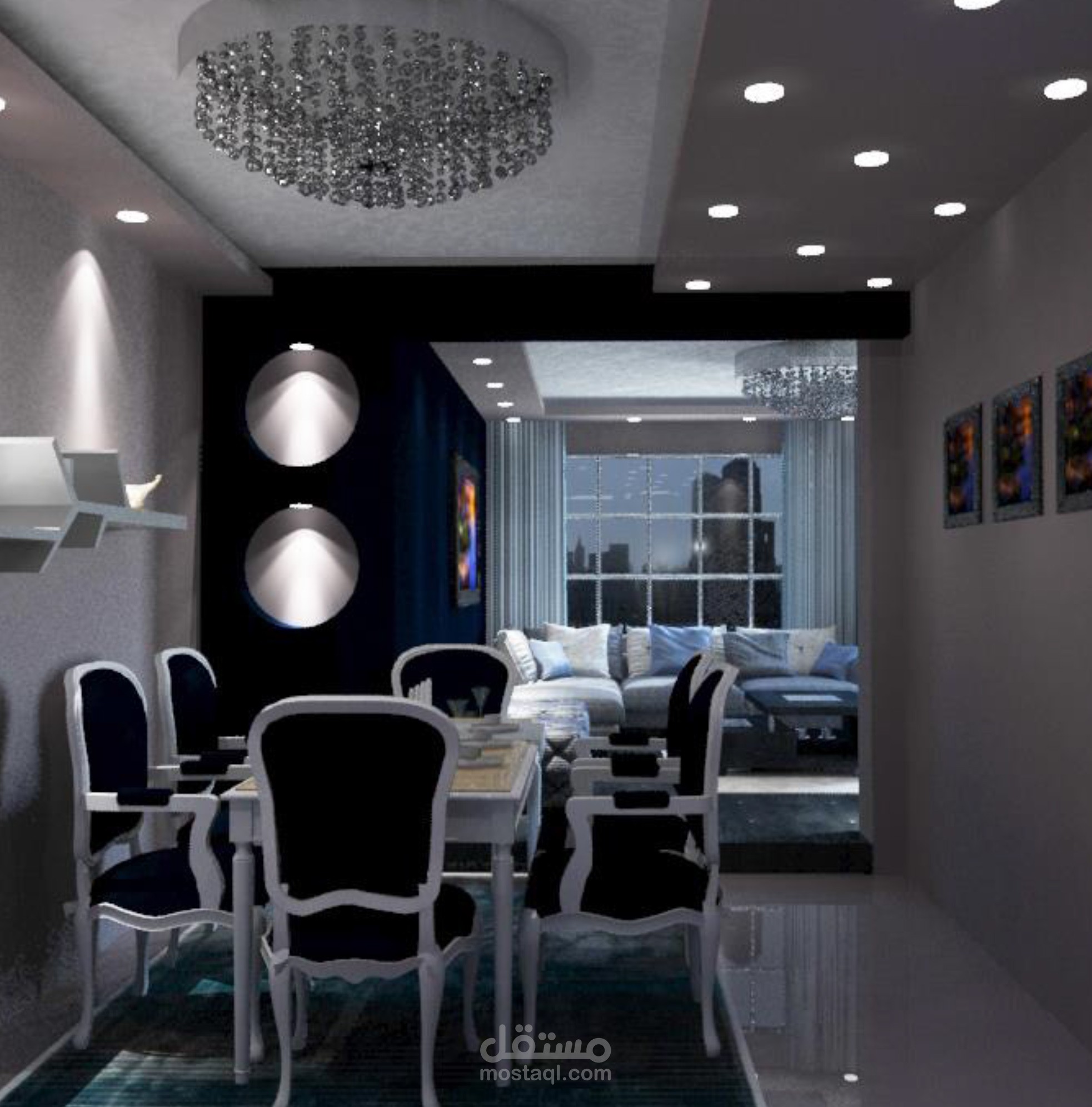 تصميم داخلي لرسبشن مودرن