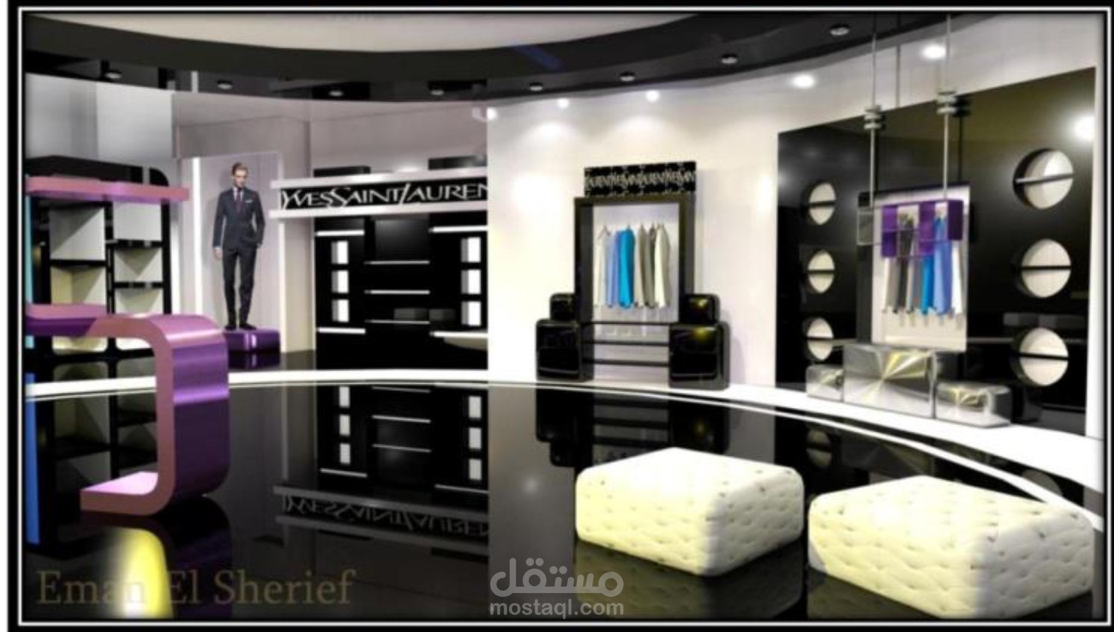 ysl show room design proposal