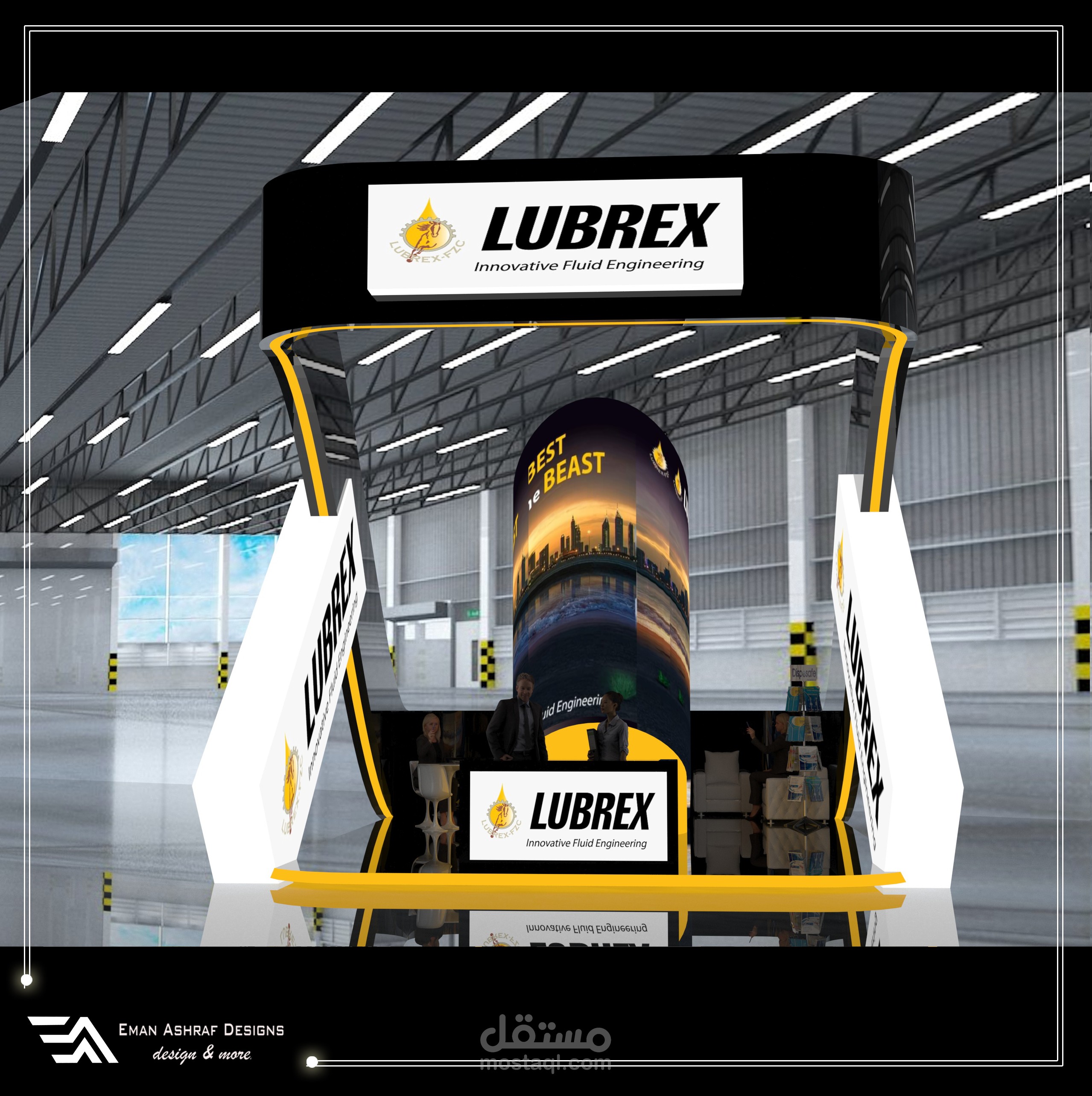 تصميم بوث شركة لوبركس